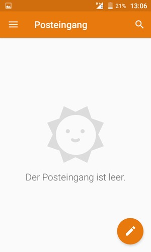 Ihr Gmail/Hotmail Konto ist einsatzbereit