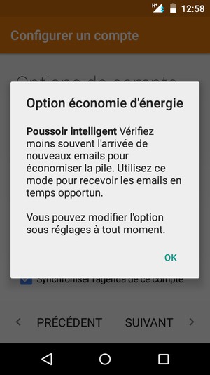 Sélectionnez OK