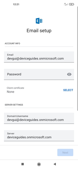 Enter your password