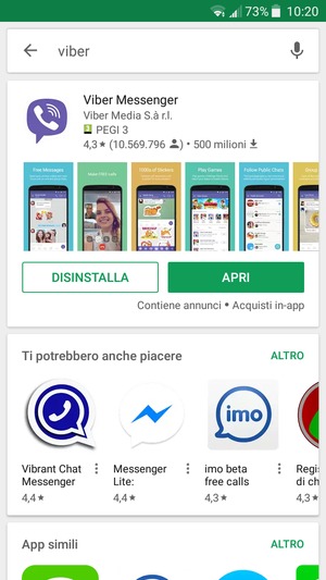 Seleziona APRI