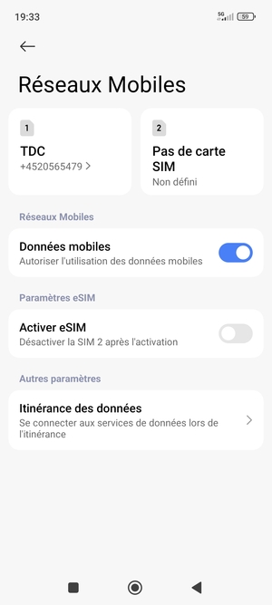 Pour changer de réseau en cas de problèmes de réseau, sélectionnez Public