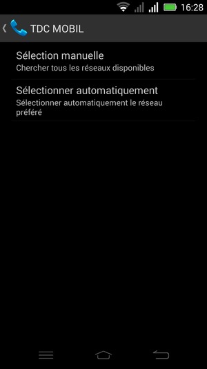 Sélectionnez Sélection manuelle