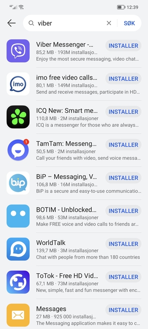 Velg app