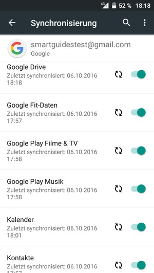 Ihre Kontakte von Google werden nun auf Ihrem Smartphone synchronisiert