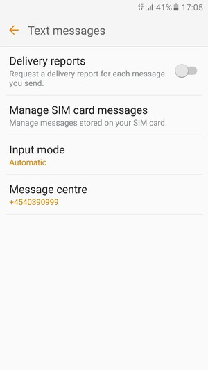 Select Message centre