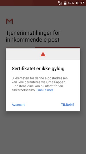 Velg Avansert