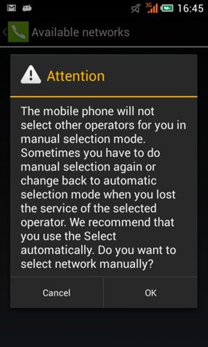 Select OK