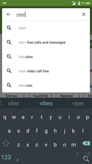Enter the app name and select Search