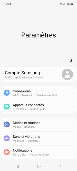 Sélectionnez Connexions