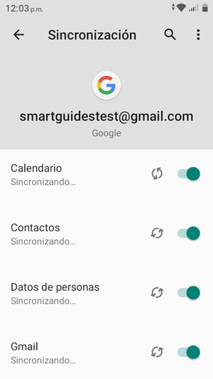 Su información será sincronizada