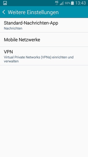 Wählen Sie Mobile Netzwerke