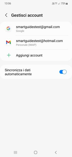 Seleziona il tuo account Google