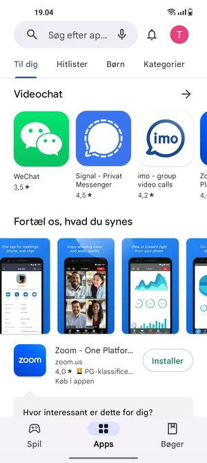 Vælg søgefeltet