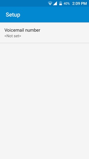 Select Voicemail number