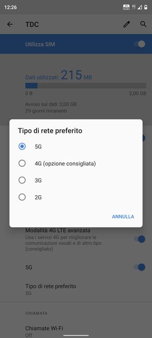 Seleziona la tua opzione preferita