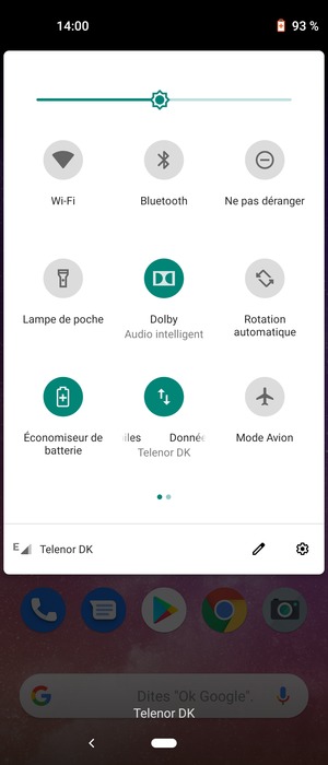 Sélectionnez le bouton Paramètres