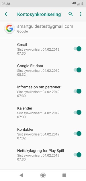 Velg menyknappen