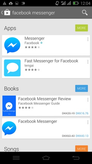 Select the app