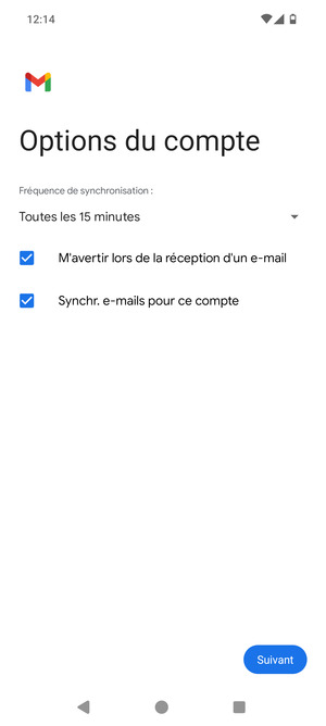 Sélectionnez Suivant