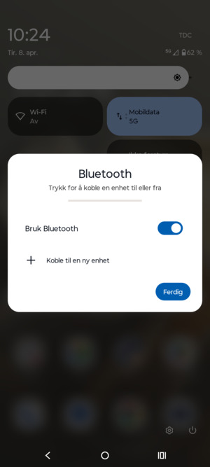 Slå av  Bruk Bluetooth