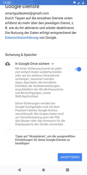 Wählen Sie AKZEPTIEREN