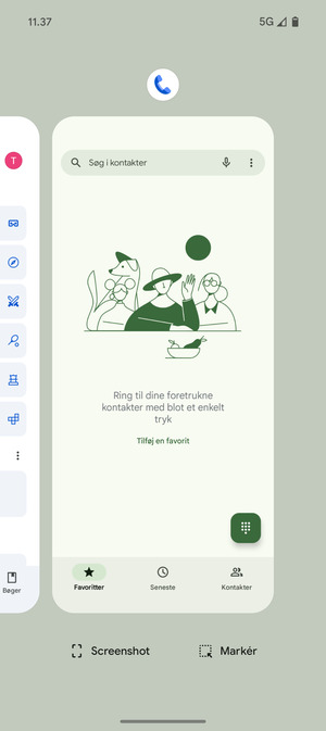 Swipe apps opad for at lukke dem