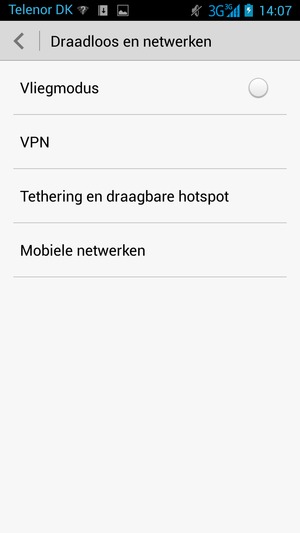 Selecteer Tethering en draagbare hotspot