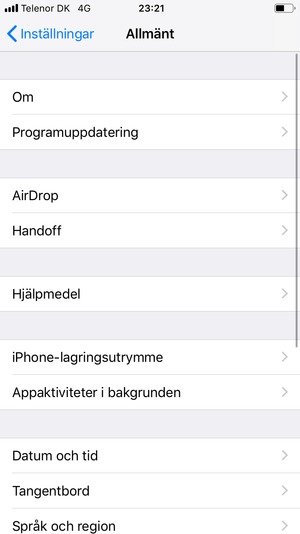 Välj Programuppdatering