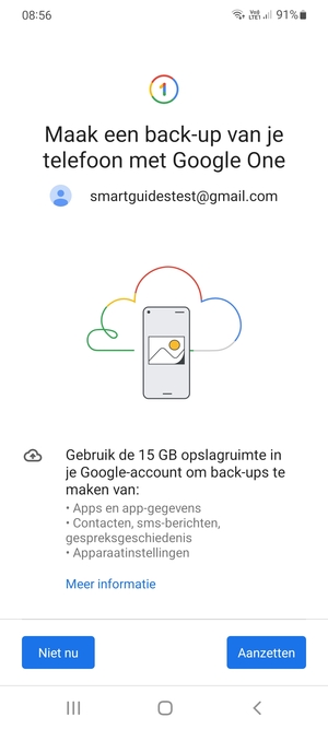 Selecteer Aanzetten