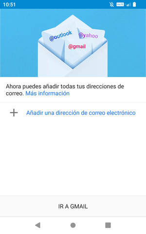 Seleccione Añadir una dirección de correo electrónico