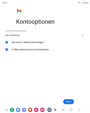 Wählen Sie Weiter