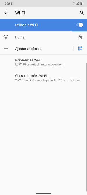Sélectionnez le réseau sans fil auquel vous souhaitez vous connecter