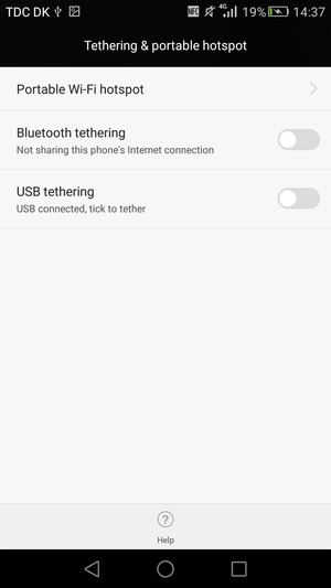 Select Portable Wi-Fi hotspot
