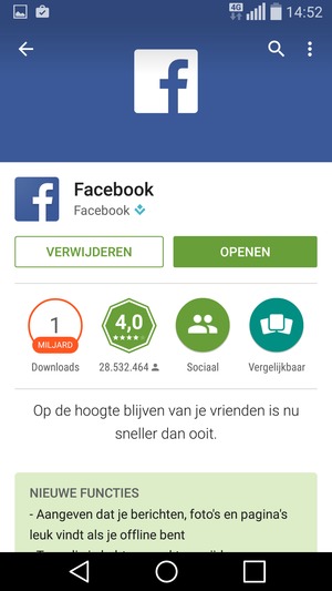 Selecteer OPENEN