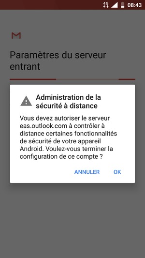 Sélectionnez OK