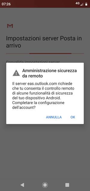 Seleziona OK