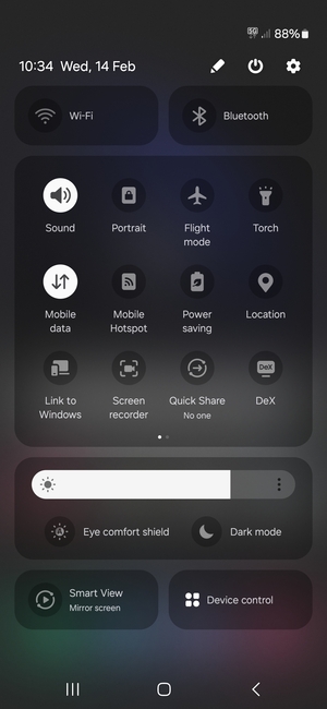 Select the Menu button