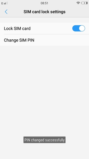 Your SIM PIN has been changed