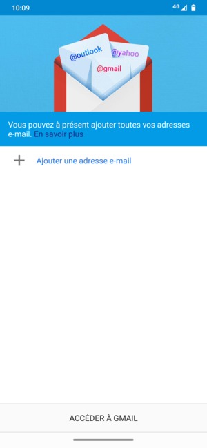 Sélectionnez Ajouter une adresse e-mail