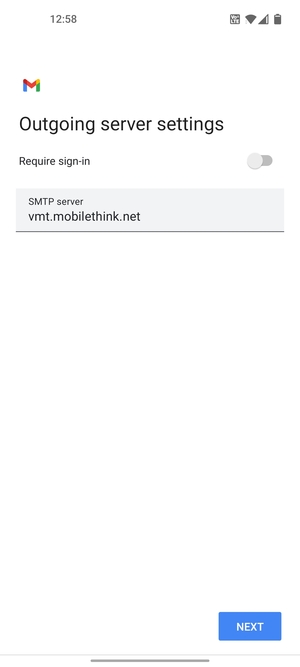 Turn off Require sign-in and select NEXT