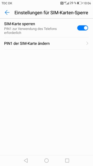 Wählen Sie PIN der SIM-Karte ändern