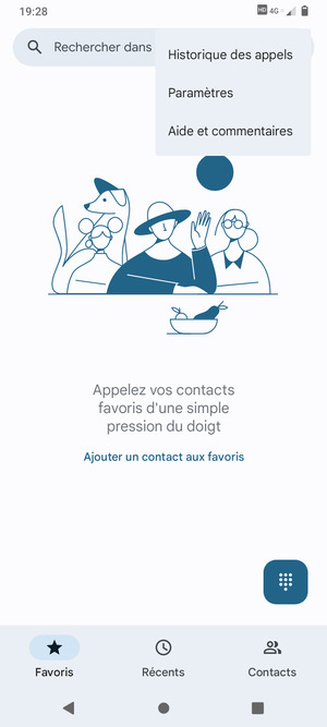 Sélectionnez Paramètres