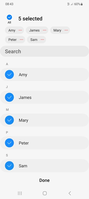 Select Done
