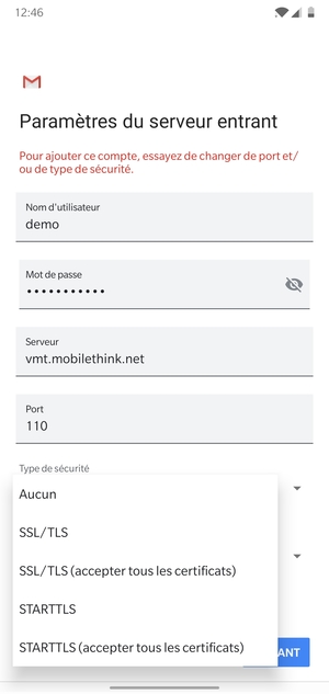 Sélectionnez Aucun