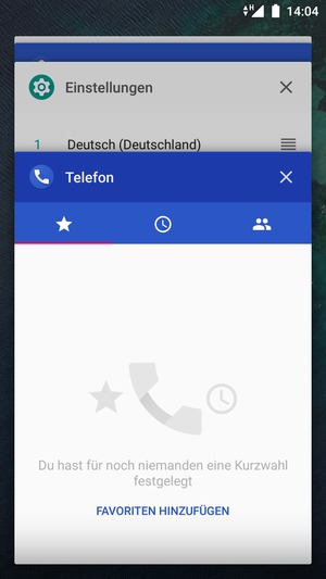 Apps nach rechts streifen, um sie zu schliessen