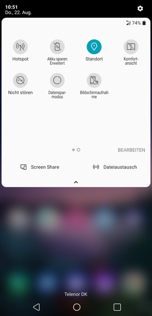 Schalten Sie Standort aus