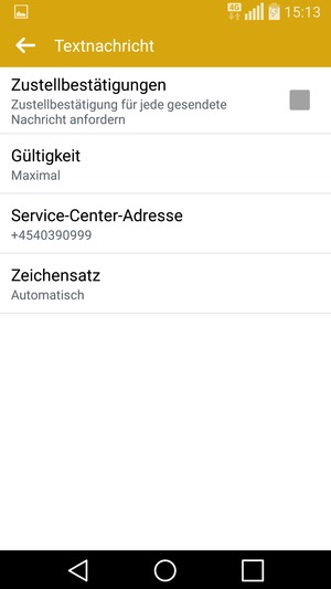 Wählen Sie Service-Centre-Adresse