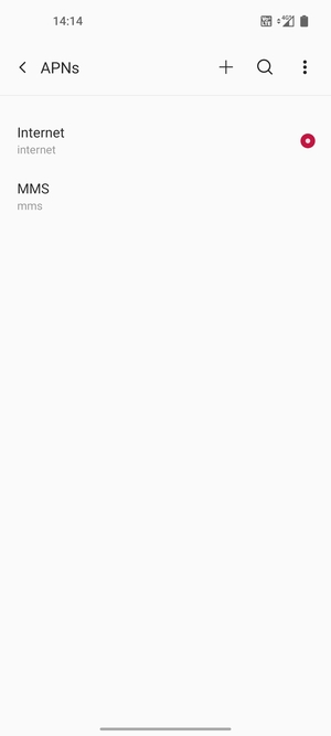 Select the Menu button