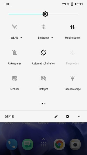 Streifen Sie nach links