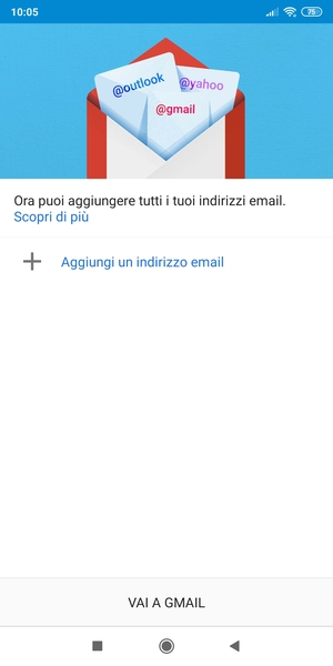 Seleziona Aggiungi un indirizzo email